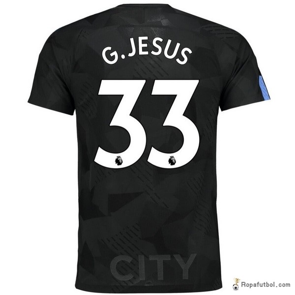 Camiseta Manchester City Replica Tercera Ropa G.Jesus 2017/18